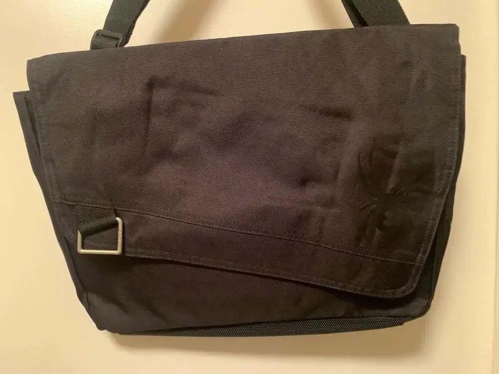 Spyder Nylon Messenger Bag Black